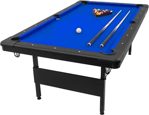Billiards Pool Premium 7FT Table Set Scratch Resistant Top Rail Family Game Room - Picture 1 of 12