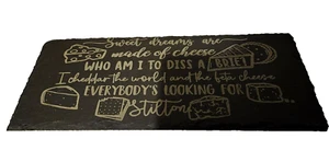 Slate Cheese Board, Platter, Plate, Christmas Snacks, Funny, 30x12cm - Picture 1 of 3