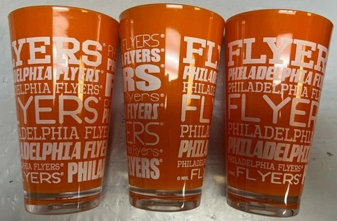 Philadelphia Flyers NHL Insulated Tumbler Double Wall 16oz SET OF 3 Cover