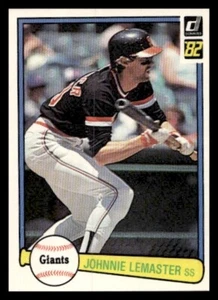 1982 Donruss #524 Johnnie LeMaster San Francisco Giants Baseball card - Picture 1 of 2
