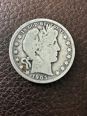 1905 Barbara Half a dollar grams 12.5 90% silver 10% copper - Image 1 of 4