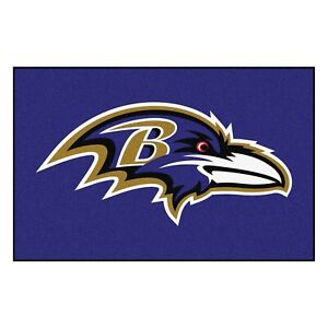 Baltimore Ravens NFL Bath Rug 19” X 30” Northwest Company Brand New