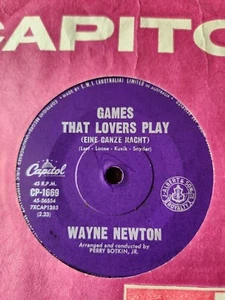 Wayne Newton "Games That Lovers Play (Eine Ganze Nacht)" 1966 CAPITOL Oz 7"45rpm - Picture 1 of 2