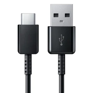 USB C Data Cable Type C Fast Charging Cable Cord For Samsung S21 S22 S23 Black - Picture 1 of 7