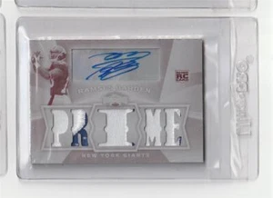 Parche Ramsés Barden #1/1 White Whale Auto Prime 2009 Triple Threads Giants - Imagen 1 de 2