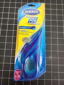 Dr Scholl’s Massaging Gel Insoles For Women’s Size 6-10 One Pair New In Package - Picture 1 of 2