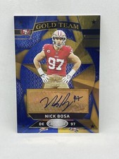 Nick Bosa 2023 Panini Certified Football Gold Team Auto /20 SSP 49ers🔥🔥🔥