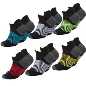 Mens 6-12 Pairs Sport Trainer Socks Ankle Low Rise Gym Black Cushioned Size 6-11 - Picture 1 of 28