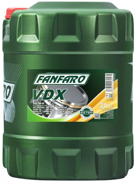 FANFARO 5W30 VDX  (6707) DEXOS 2 C2/C3  Mb229.51/52 BMW LL04 RENAULT VW 505.01 - Image 1 of 1