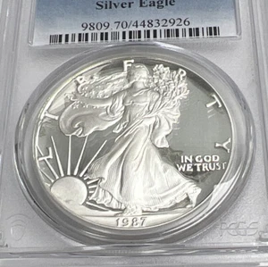 PR70 1987-S DCAM American Silver Eagle PCGS Blue Label - Picture 1 of 6