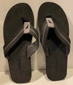 Tommy Bahama Sandals Men’s Size 12 Taheeti Flip Flop Black FIJI - Picture 1 of 13
