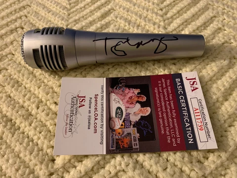 John Mellencamp Signed Mic Microphone JSA Authentication COA Autographed Cover