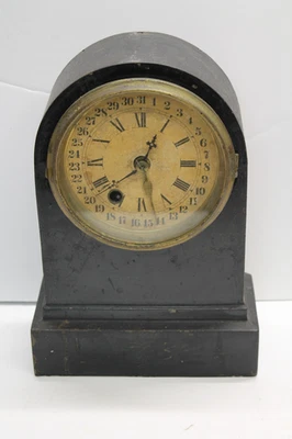 RARE TERRY - 8 DAY TIME /CALENDAR #134- CAST IRON CASE- CIRCA 1868? - AS FOUND ! - Image 1 of 4