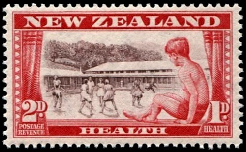 New Zealand 1948 Health 2d + 1d  Camp MNH - SG 697 - Image 1 of 1