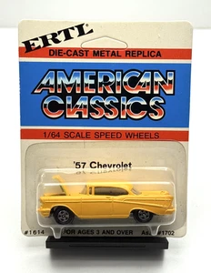 Ertl - American Classics - Yellow '57 Chevrolet Chevy - Maßstab 1:64 #1614 - Neu - Bild 1 von 2