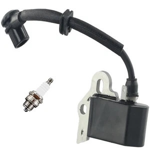 1 Set Ignition Coil Spark Plug 302138 219848-00 For McCulloch Eager Beaver Titan - Picture 1 of 12