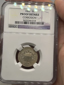 1882 Proof Shield Nickel - NGC PR PF Details - Five Cents - 5C! Rare Type Coin** - Picture 1 of 10