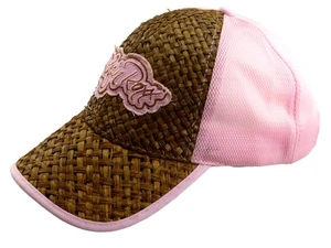 🎀 Damen Cap Pink Straw 🌸 Sommerhut & Westernreiten Uni Größe - Bild 1 von 3