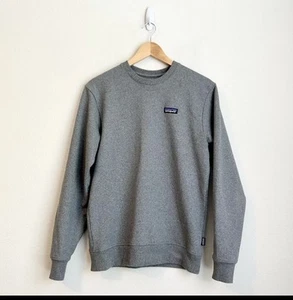 Patagonia Men's P-6 Label Uprisal Crew Sweatshirt Pullover Heather Grey, Medium - Picture 1 of 6