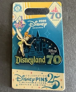 Spilla Tinker Bell Disneyland 70° Anniversario Disney Rewards Visa LR Disney 176034 - Foto 1 di 3