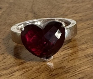Thomas Sabo * Ring * 925er Silber * Rotes Herz * Rubin Stein * TOP!!! - Bild 1 von 7