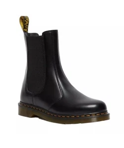 Dr. Martens 2976 Hi Glattleder Chelsea Boots Schwarz Herren Größe 8, Damen 9 - Bild 1 von 8