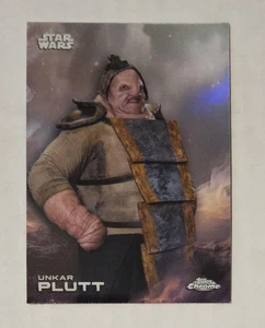 UNKAR PLUTT 2025 Topps Chrome Star Wars - Rainbow Refractor #186 Force Awakens - Picture 1 of 3