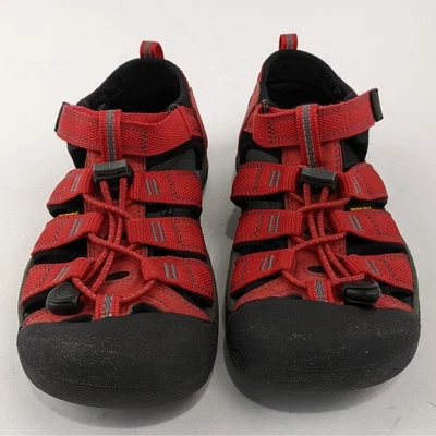 Keen Newport H2 Water Sandals Shoes Hiking Play Red Black Kids Size 3 - Image 1 of 4