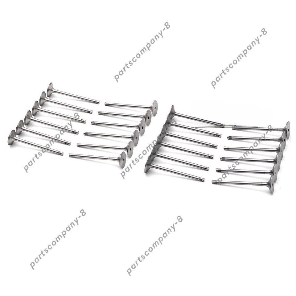 24X For BMW 325i 330Ci E46 E60 M52 M54 Engine Inlet & Outlet Valves Set 2.5 3.0 - Image 1 of 3