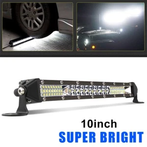 12inch Super Slim Single Row LED Work Light Bar Spot Flood Combo Offroad Driving - Picture 1 of 20