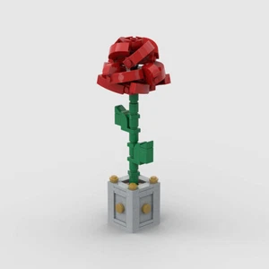 127 PIEZAS SIN USAR, EN CAJA, flor rosa construcción juguete adorno hágalo usted mismo planta bonsái niños regalos - Imagen 1 de 4