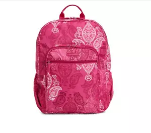 Vera Bradley Lighten Up Campus Backpack in Stamped Paisley Pattern 15021-H97 NWT - Picture 1 of 3
