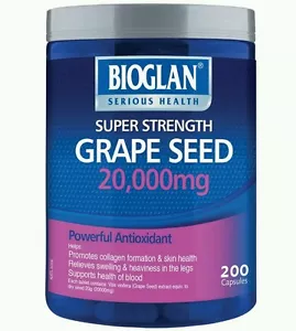 Bioglan Grapeseed 20000mg 200 Capsules - OzHealthExperts - Bild 1 von 1