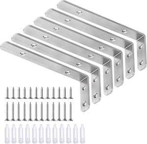 LSK L Bracket, Heavy Duty Stainless Steel Corner Bracket, 5"×2"(125×50Mm) Shelf - Picture 1 of 12