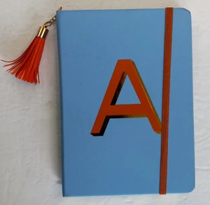 Opal House Monogram Journal Letter A Blue & Gold 96 Lined Sheets 5" x 7" - Picture 1 of 10