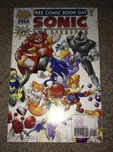 SONIC THE HEDGEHOG FREE COMIC BOOK DAY #1 RETELLS ORIGINAL #1 ISSUE - Picture 1 of 12