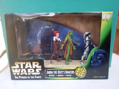 星球大战 Jabba The Hutt's 舞者可动人偶 3 包 MIP Kenner 1998 POTF2 — 第 1/4 张图片