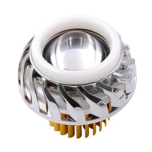 Motorcycle LED Headlight Projector Lens Dual Halo Angel Devil Eye Spot Light - Picture 1 of 2