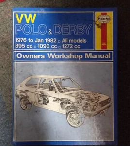 HAYNES MANUAL VW POLO & DERBY 1976 TO JAN 1982 895CC-1272CC - Picture 1 of 1