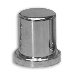 15/16 And 7/8 Inch Chrome Plastic Top Hat Nut Cover With Flange (10 Pack) - Picture 1 of 1