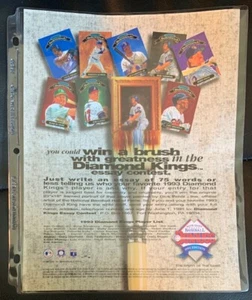 1993 Donruss Baseball Promo Sheet Free Shipping - Picture 1 of 1