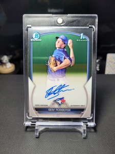 2023 Bowman Chrome Prospects Sem Robberse Auto #CPA-SR Toronto Blue Jays 1st