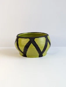 Vintage Studio Pottery Bowl/Dish Lime Green - Picture 1 of 10