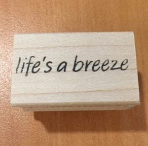 ERINNERUNGSBOX GUMMISTEMPEL Stempel Life's a Breeze - Bild 1 von 1