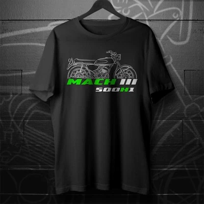 Camiseta para fans Kawasaki 500 Mach III H1 1969-1975 - Moto Foto 1 de 4