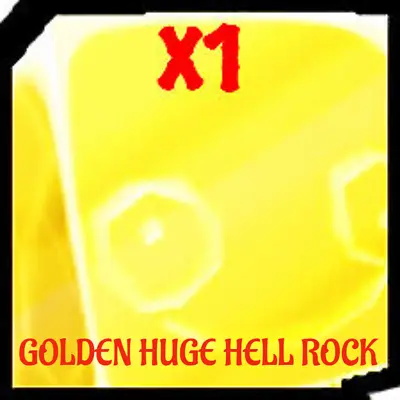 Golden Huge Hell Rock 1X Pet Simulator X PSX Sim (100% Clean) ⭐Cheap ⭐FAST SEND⭐ • 1.99€
