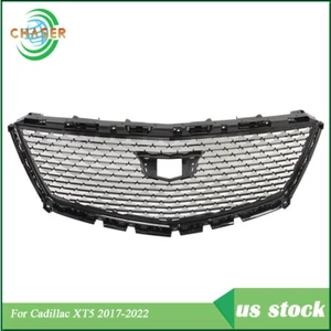 New Fit For Cadillac XT5 2017-2021 2022 Front Upper Grille Grill Cover Black - Picture 1 of 22
