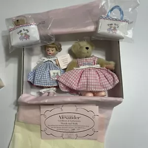 MADAME SALEXANDER WENDY AND MUFFY SET 8" BAMBOLA E ORSO 33635 NOB #1484 del 1500 - Foto 1 di 11
