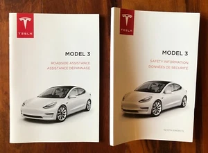 2017 - 2023 OEM Tesla Model 3 Safety Information & Roadside Assistance Guide - Picture 1 of 1