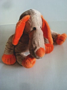 Perro de peluche animal sabueso marrón talla mediana IVA - Imagen 1 de 4